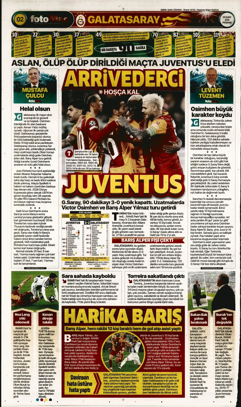 "Galatasaray kabustan zafer çıkardı" | Sporun manşetleri - 2