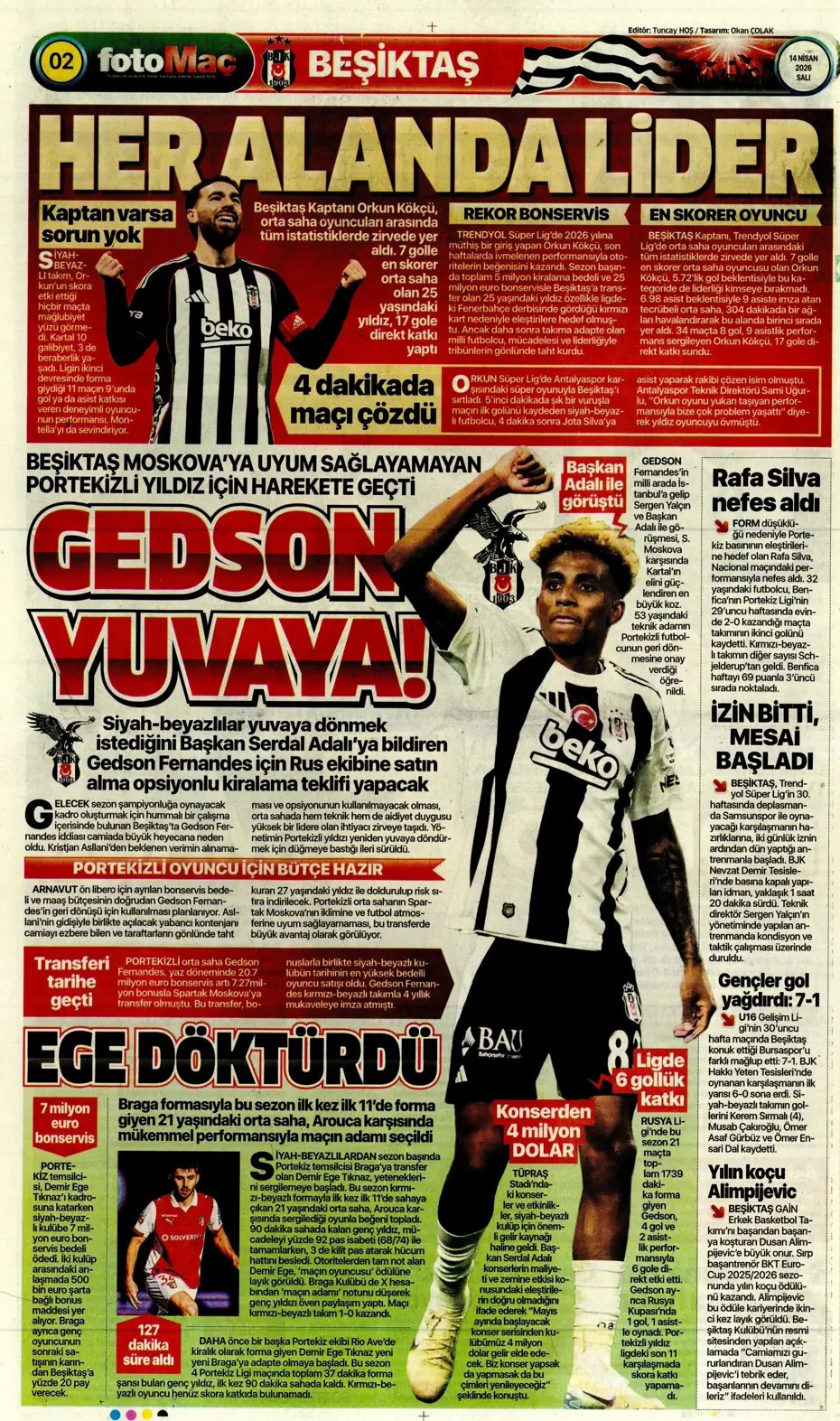 Tedesco takımdan ayrılmasına izin verdi, Fenerbahçe'ye veda ediyor | Sporun manşetleri - 16