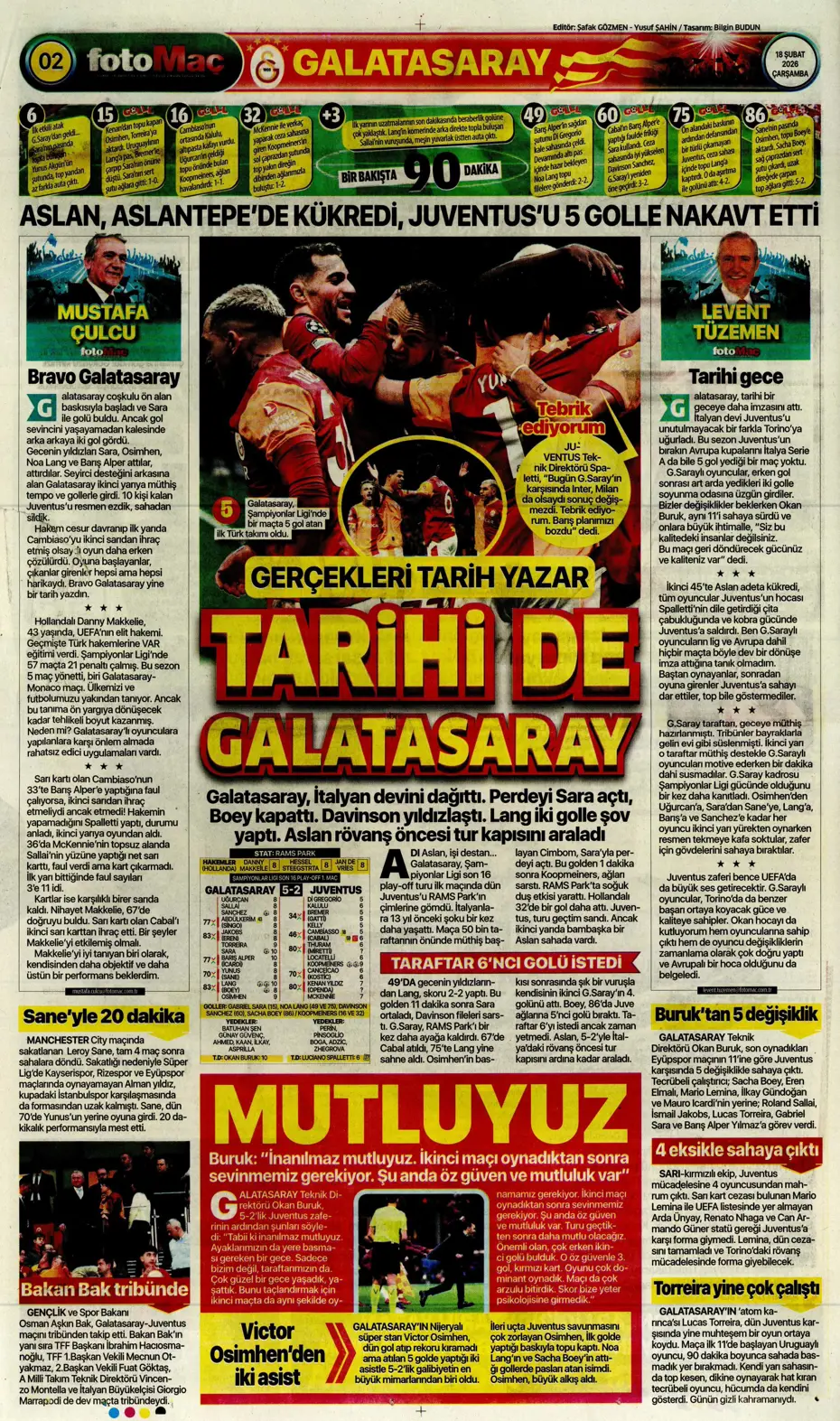 "Aslan Juve'yi perişan etti" | Sporun manşetleri - 7