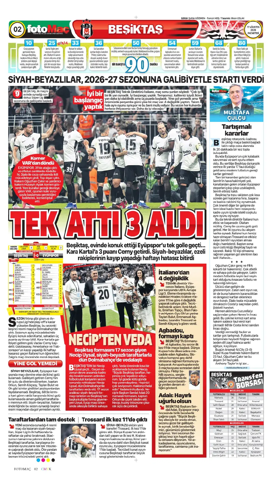 Fenerbahçe'de 2. kaptan Hakan Çalhanoğlu | Sporun manşetleri - 7 Fenerbahçe'de 2. kaptan Hakan Çalhanoğlu | Sporun manşetleri - 7