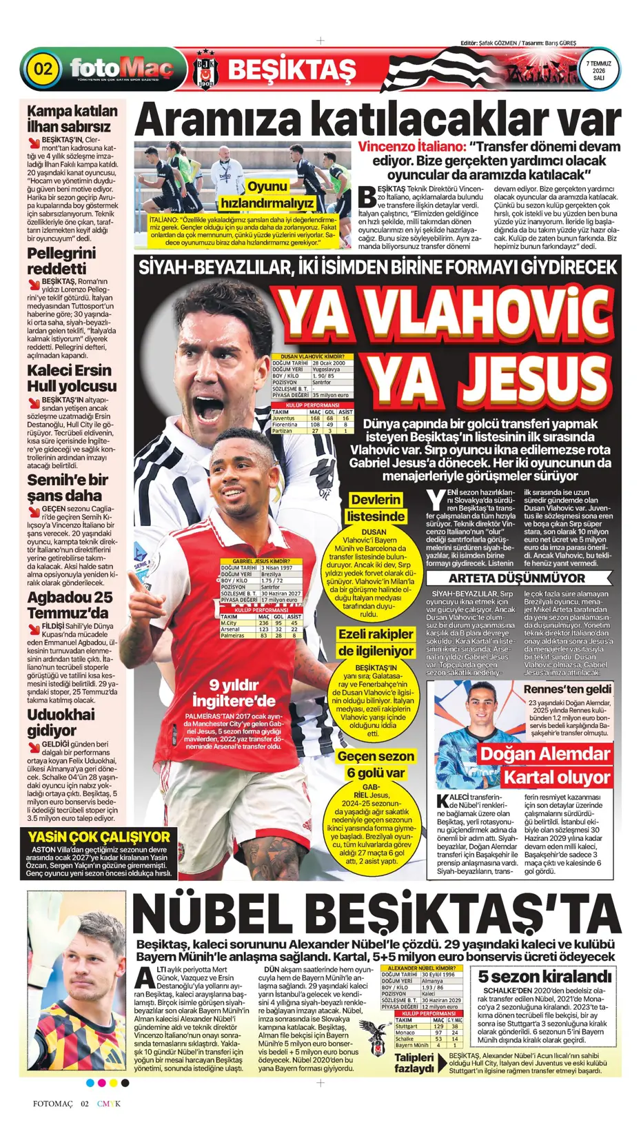 "Ve Greenwood, Fenerbahçe'de" | Sporun manşetleri - 9