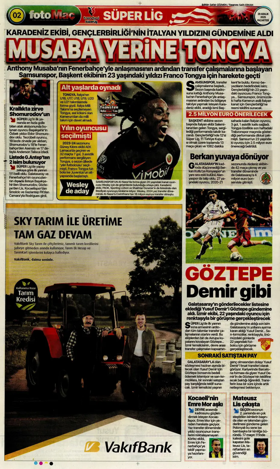 "Fenerbahçe'nin büyük umutlarla transfer ettiği isim Galatasaray'a" | Sporun manşetleri - 28