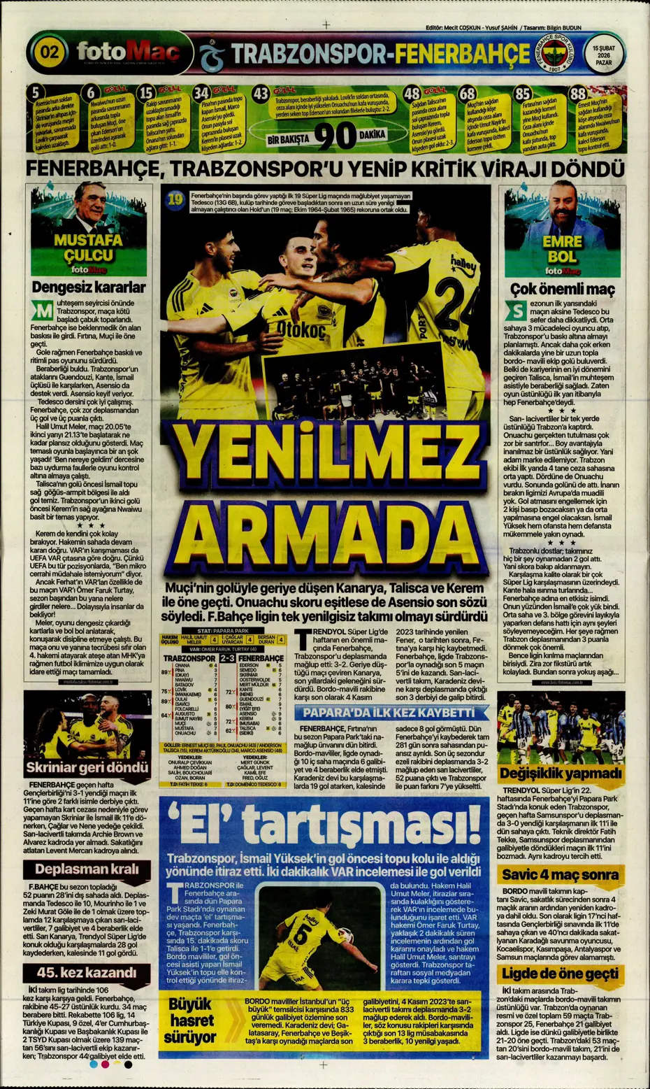 "Eyvah! Galatasaray'da Yunus Akgün endişesi" | Sporun manşetleri - 6 "Eyvah! Galatasaray'da Yunus Akgün endişesi" | Sporun manşetleri - 6