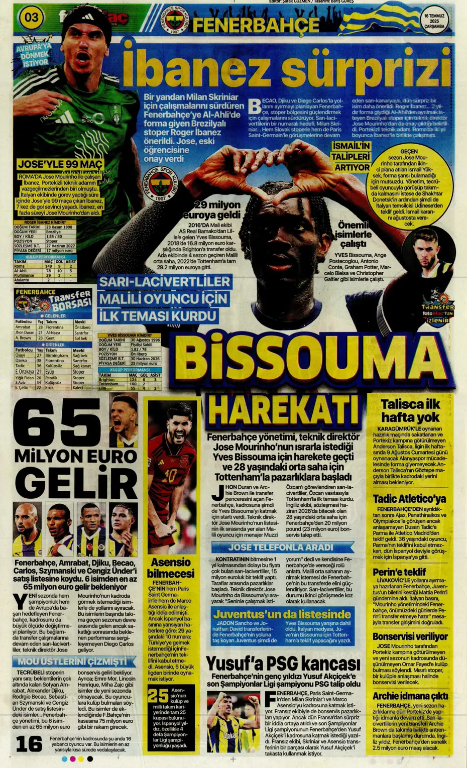 "Sofyan Amrabat'tan şok eden tavır" | Sporun manşetleri - 22