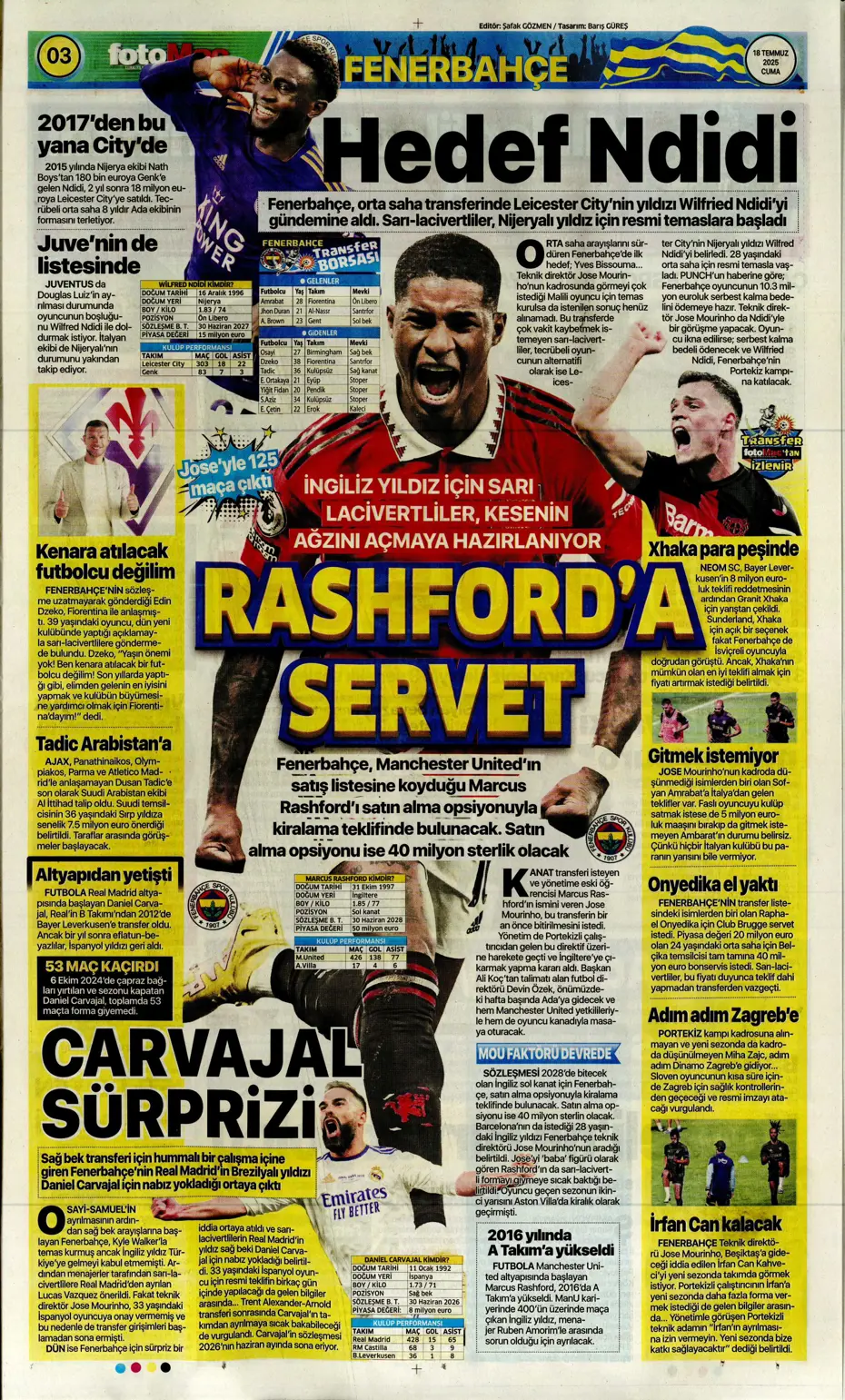 "Fenerbahçe'ye En-Nesyri piyangosu" | Sporun manşetleri - 23