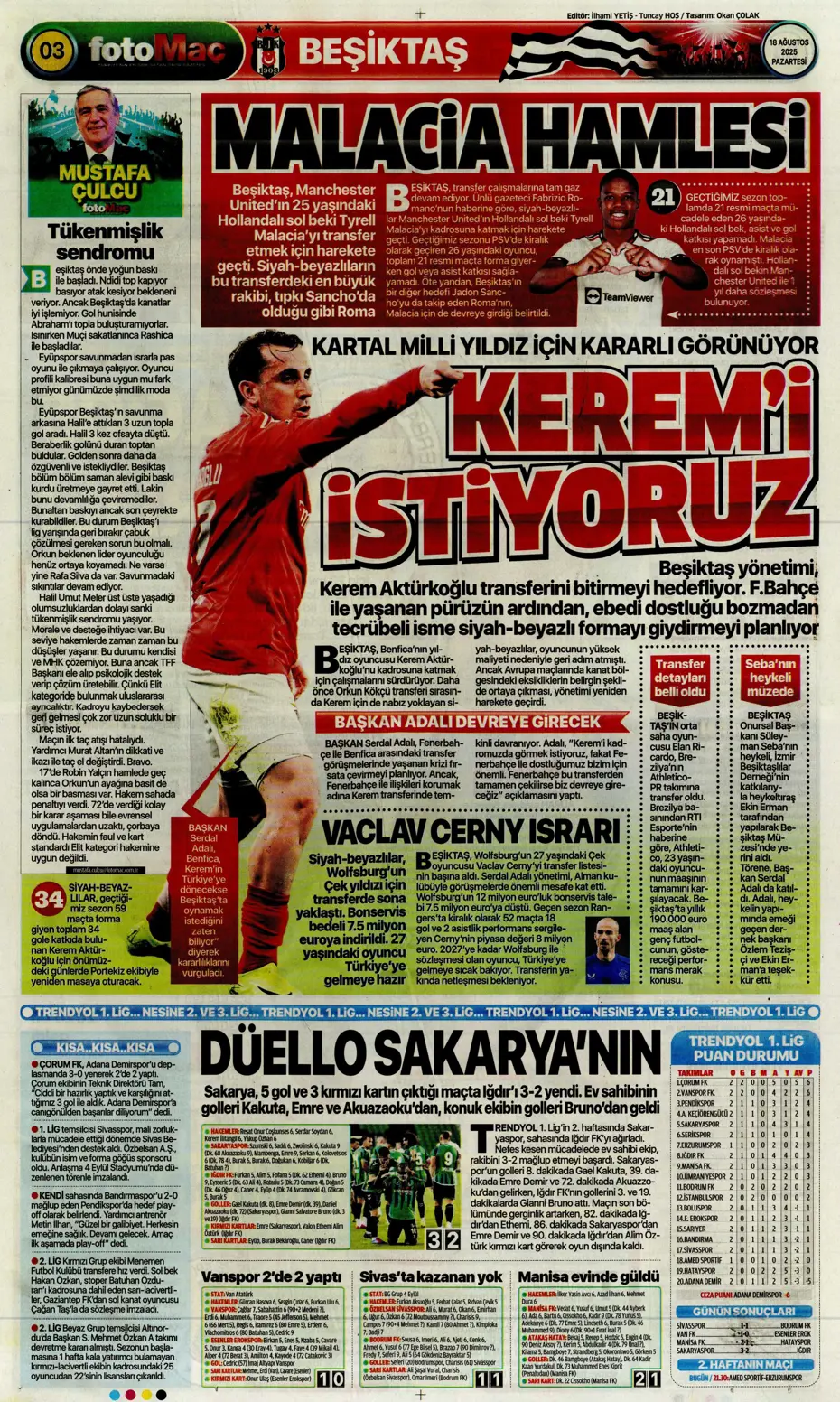 "Galatasaray'dan Antony bombası" | Sporun manşetleri - 26