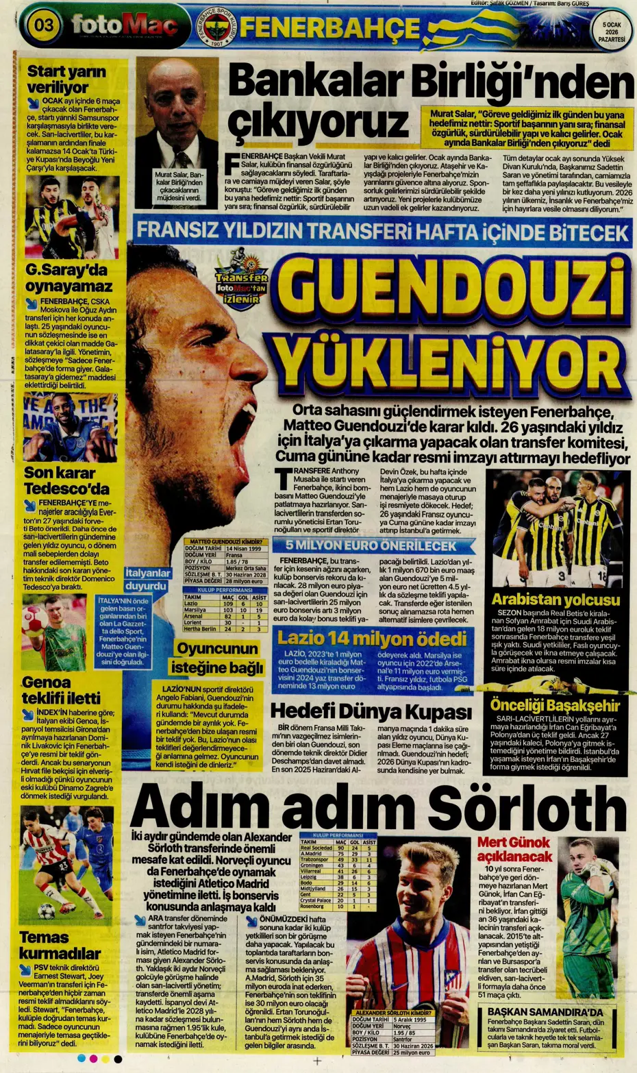 "Fenerbahçe'ye yeni yılın ilk piyangosu Sofyan Amrabat'tan" | Sporun manşetleri - 7