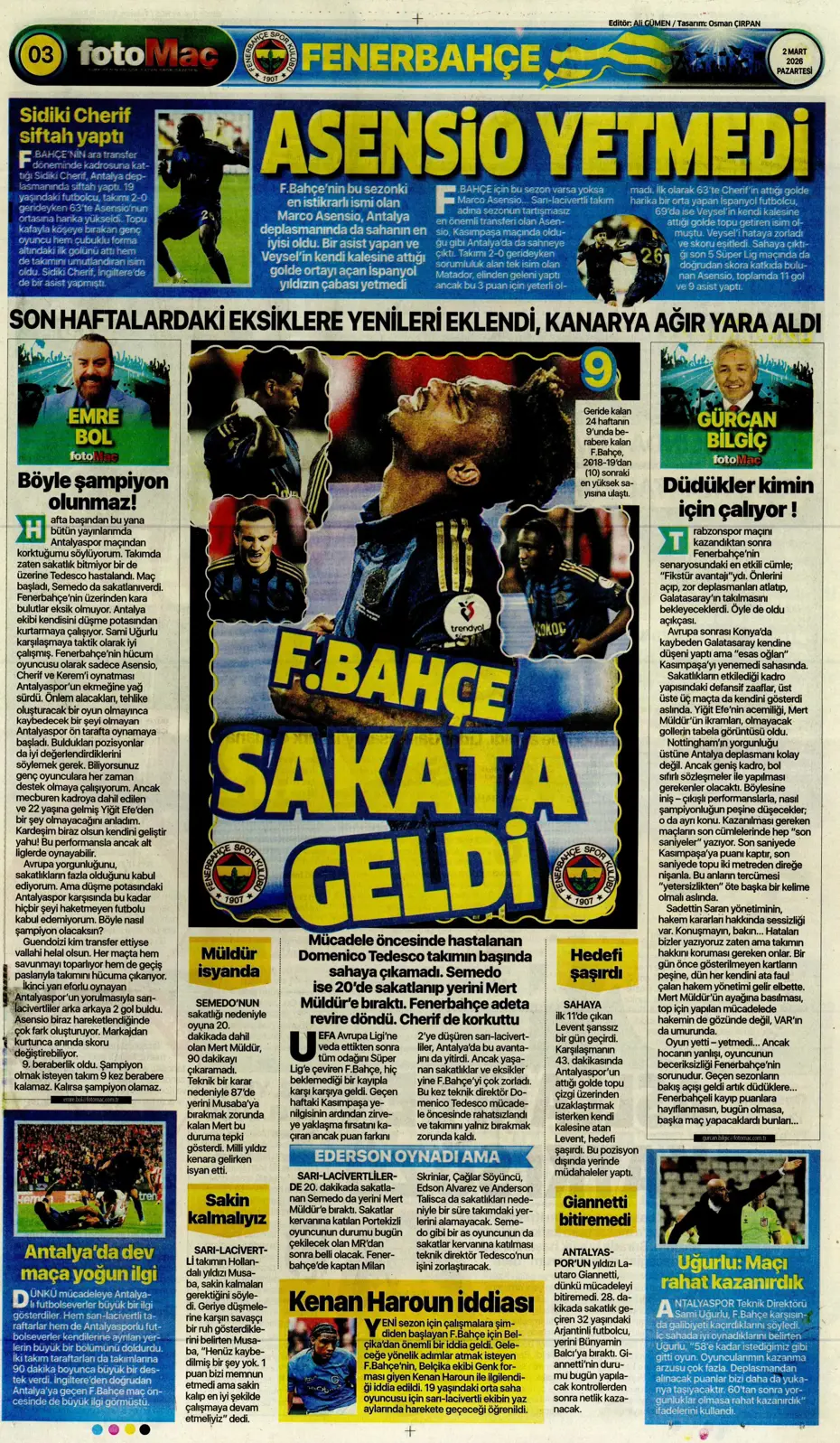 "Galatasaray'dan daha şimdiden Sacha Boey'la ilgili karar çıktı" | Sporun manşetleri - 12