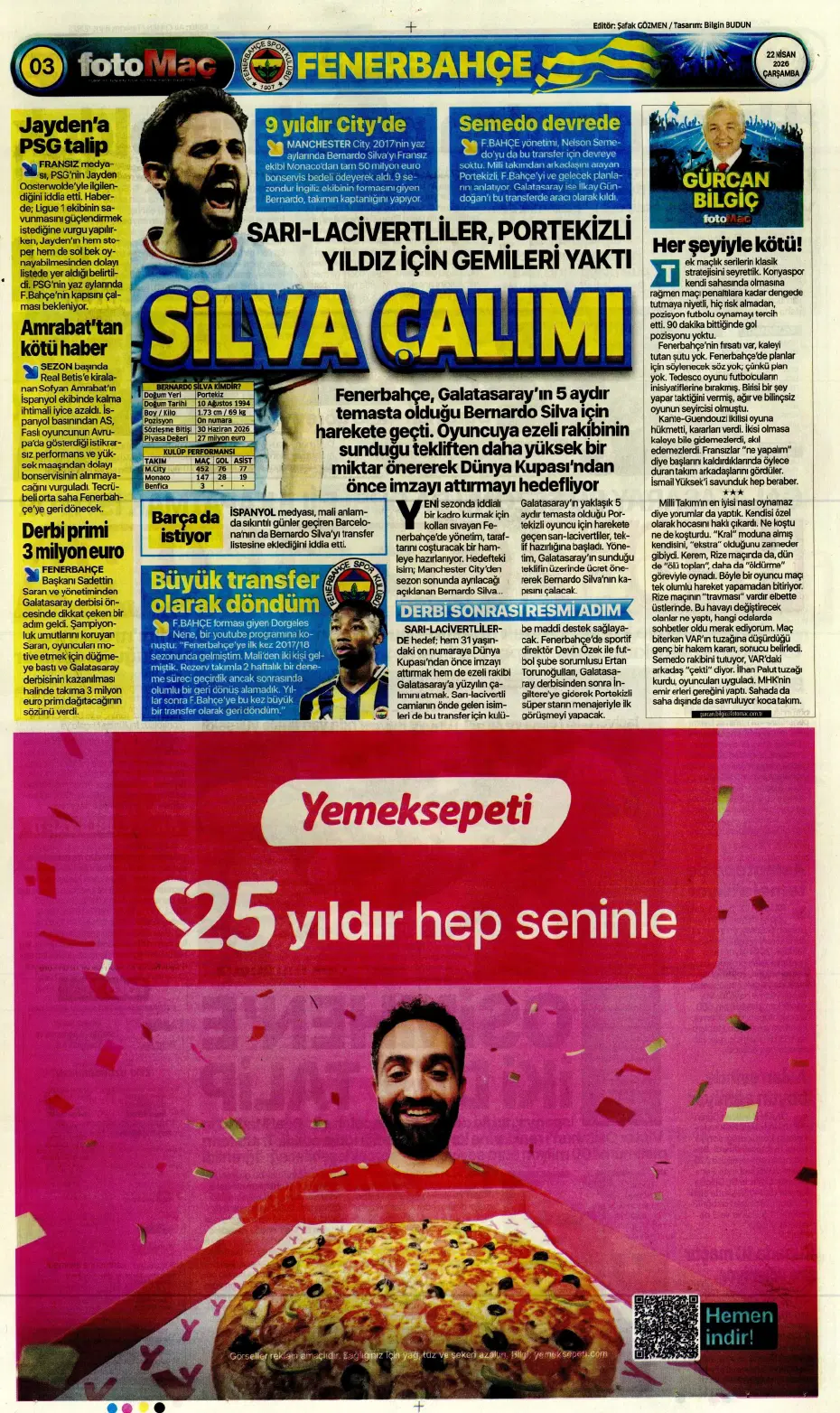 Kupa maçı sonrası Semedo'ya büyük tepki | Sporun manşetleri - 13