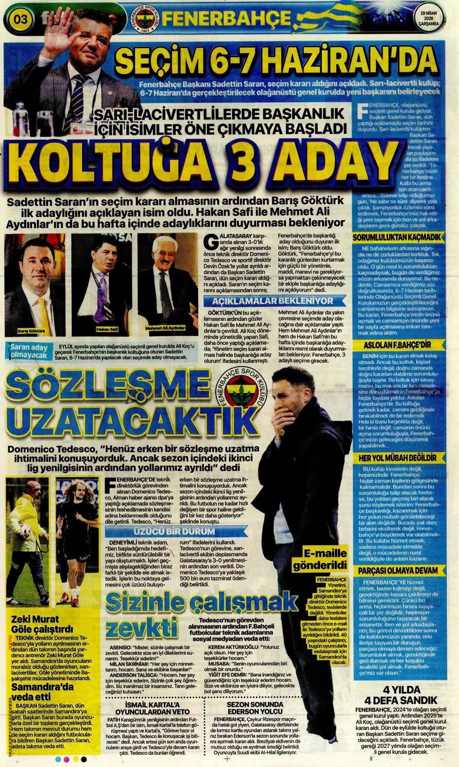 Daha fesih imzası kurumadan Tedesco'ya talip çıktı | Sporun manşetleri - 6