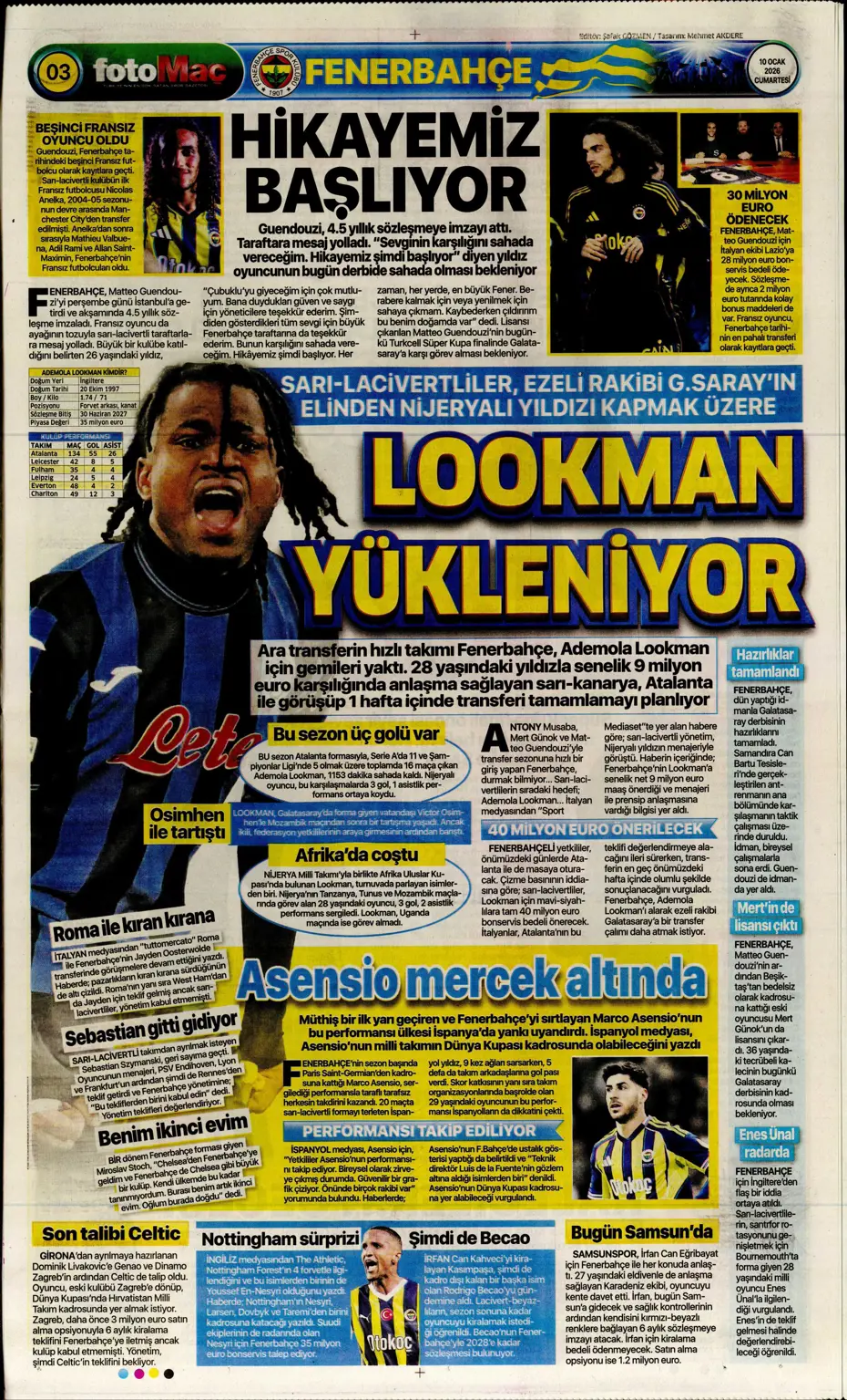 "Ve Lookman'la anlaşma tamam: İşte "Evet" dediği rakam" | Sporun manşetleri - 5