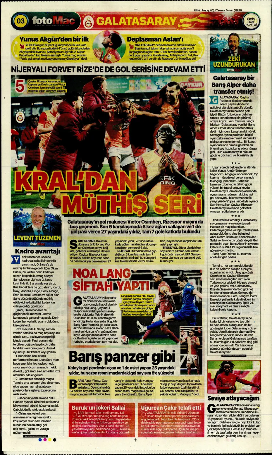 "Galatasaray'da yeni sezonun ilk transferi şimdiden belli" | Sporun manşetleri - 6