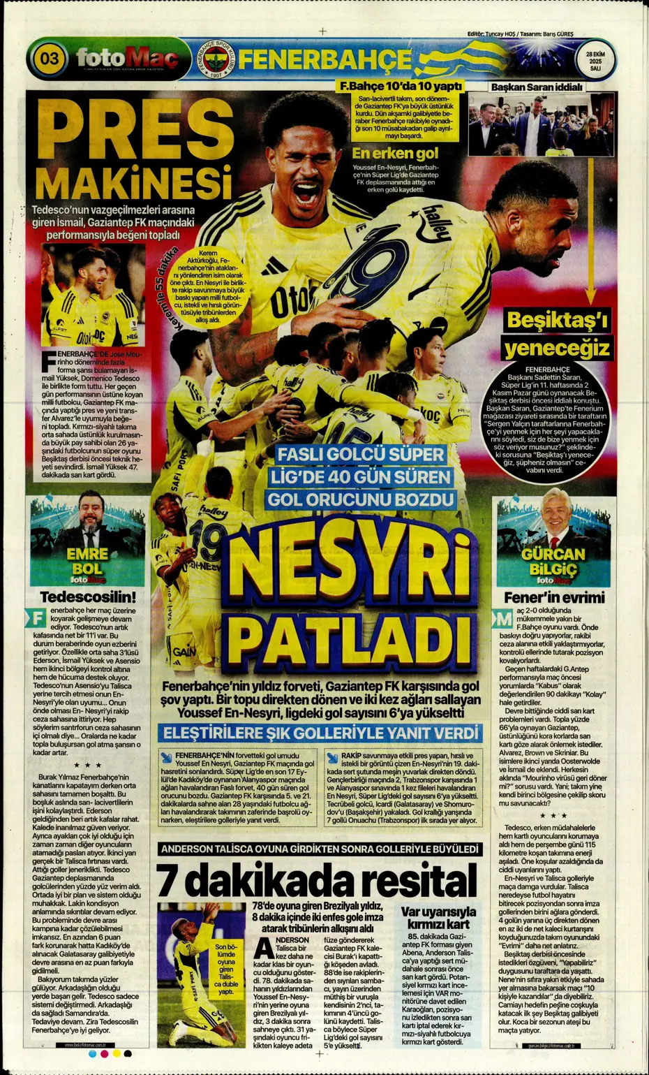 "Galatasaray'dan ocakta 2 bomba transfer" | Sporun manşetleri - 27 "Galatasaray'dan ocakta 2 bomba transfer" | Sporun manşetleri - 27