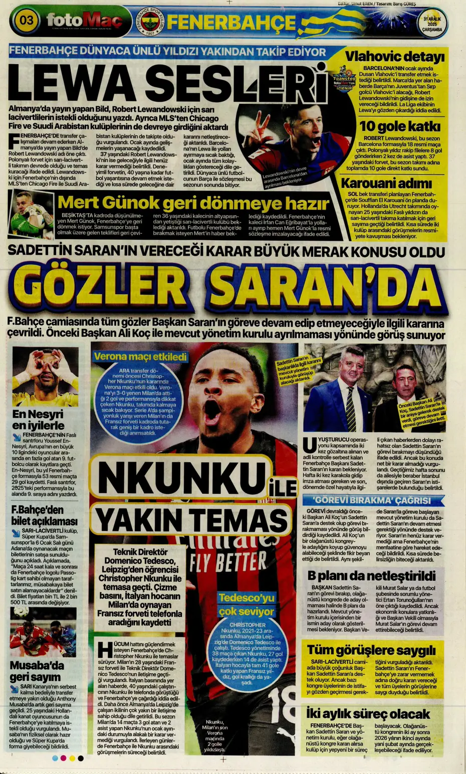 "Rafa Silva'nın yerine bomba isim geliyor" | Sporun manşetleri - 10