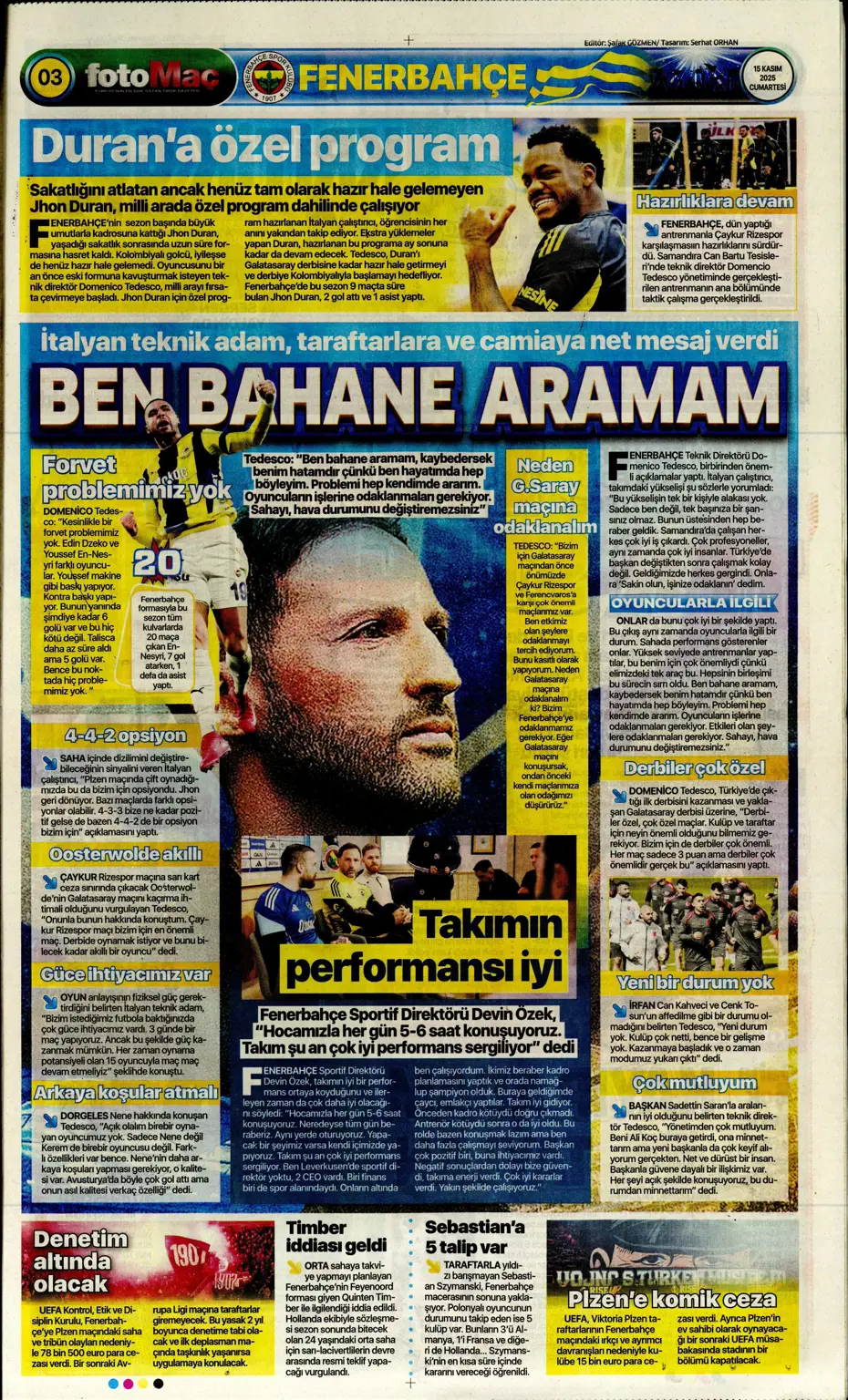 "İşte Fener'in Lewandowski için planı" | Sporun manşetleri - 30