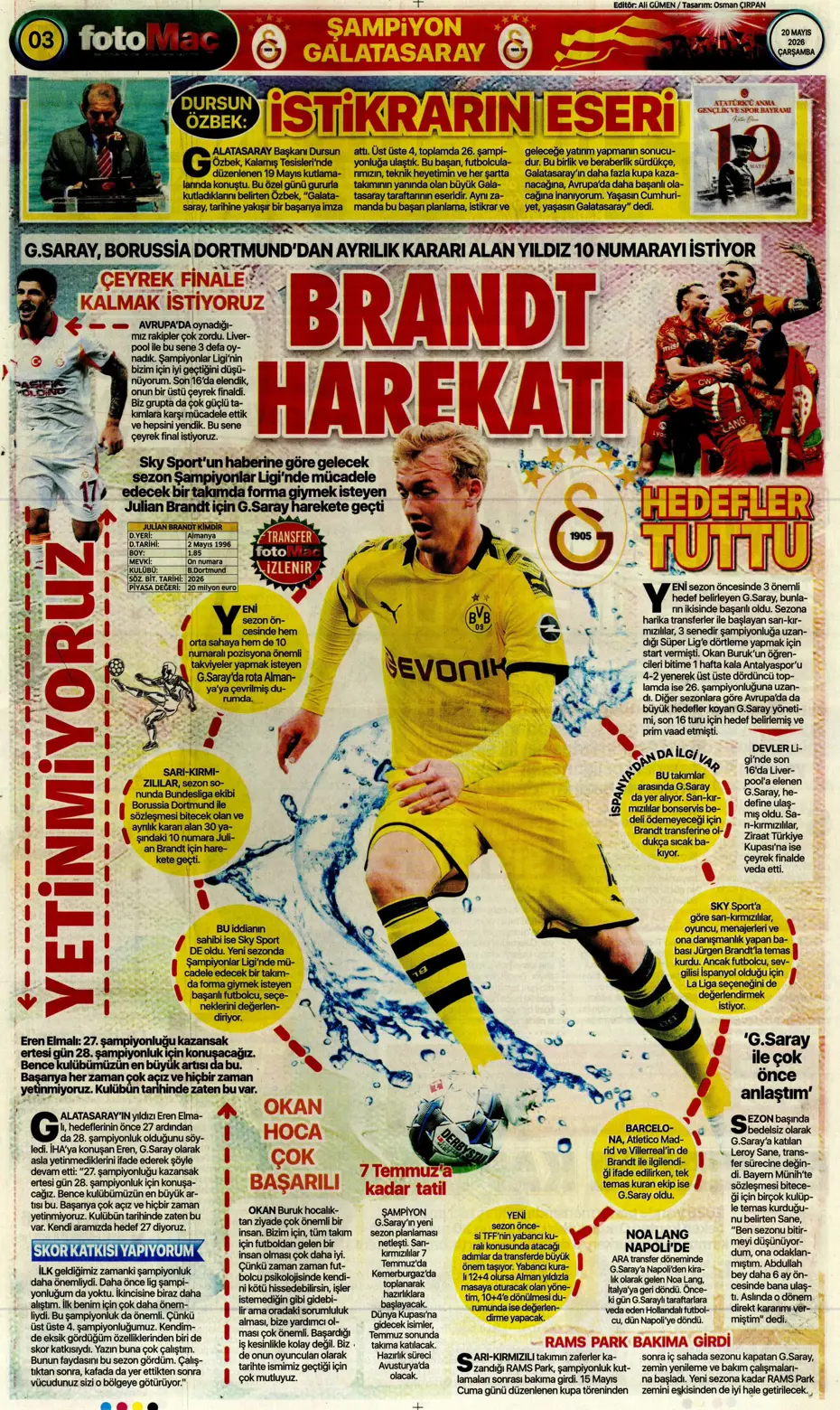 Conte yanında dünyaca ünlü yıldızı da Fenerbahçe'ye getiriyor | Sporun manşetleri - 15