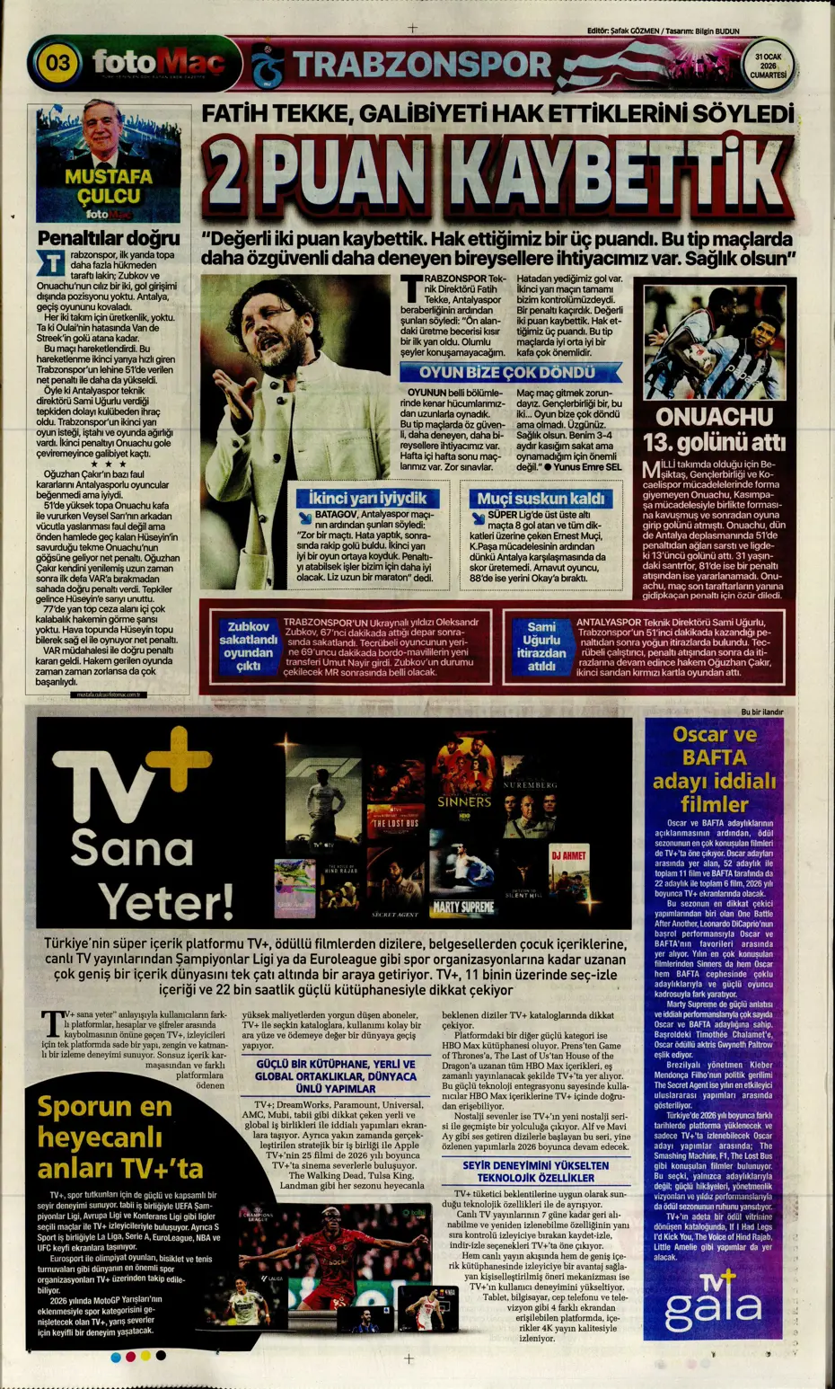 "Lookman, Fenerbahçe'de" | Sporun manşetleri - 13