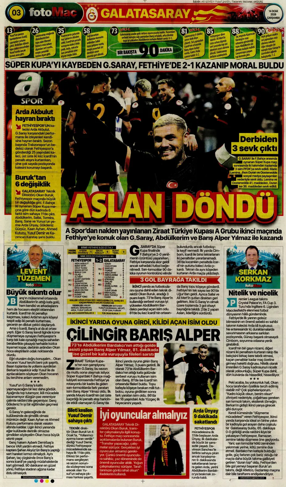 "N'Golo Kante Fenerbahçe'de" | Sporun manşetleri - 23