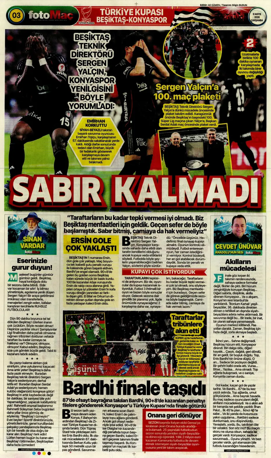 Sadettin Saran giderayak 3 yıldızı Fenerbahçe'ye kazandırıyor | Sporun manşetleri - 15 Sadettin Saran giderayak 3 yıldızı Fenerbahçe'ye kazandırıyor | Sporun manşetleri - 15