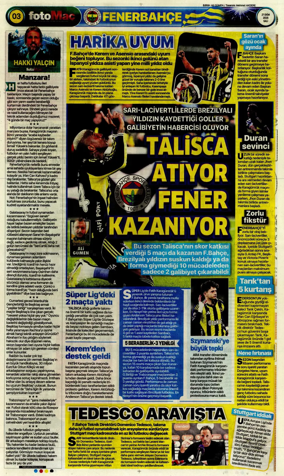 "Ve Goretzka doğrulandı" | Sporun manşetleri - 26 "Ve Goretzka doğrulandı" | Sporun manşetleri - 26