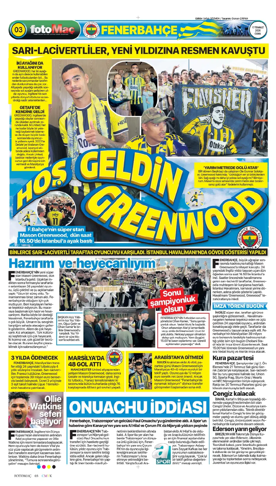 Fenerbahçe'den yılın sürprizi: Paul Onuachu | Sporun manşetleri - 7