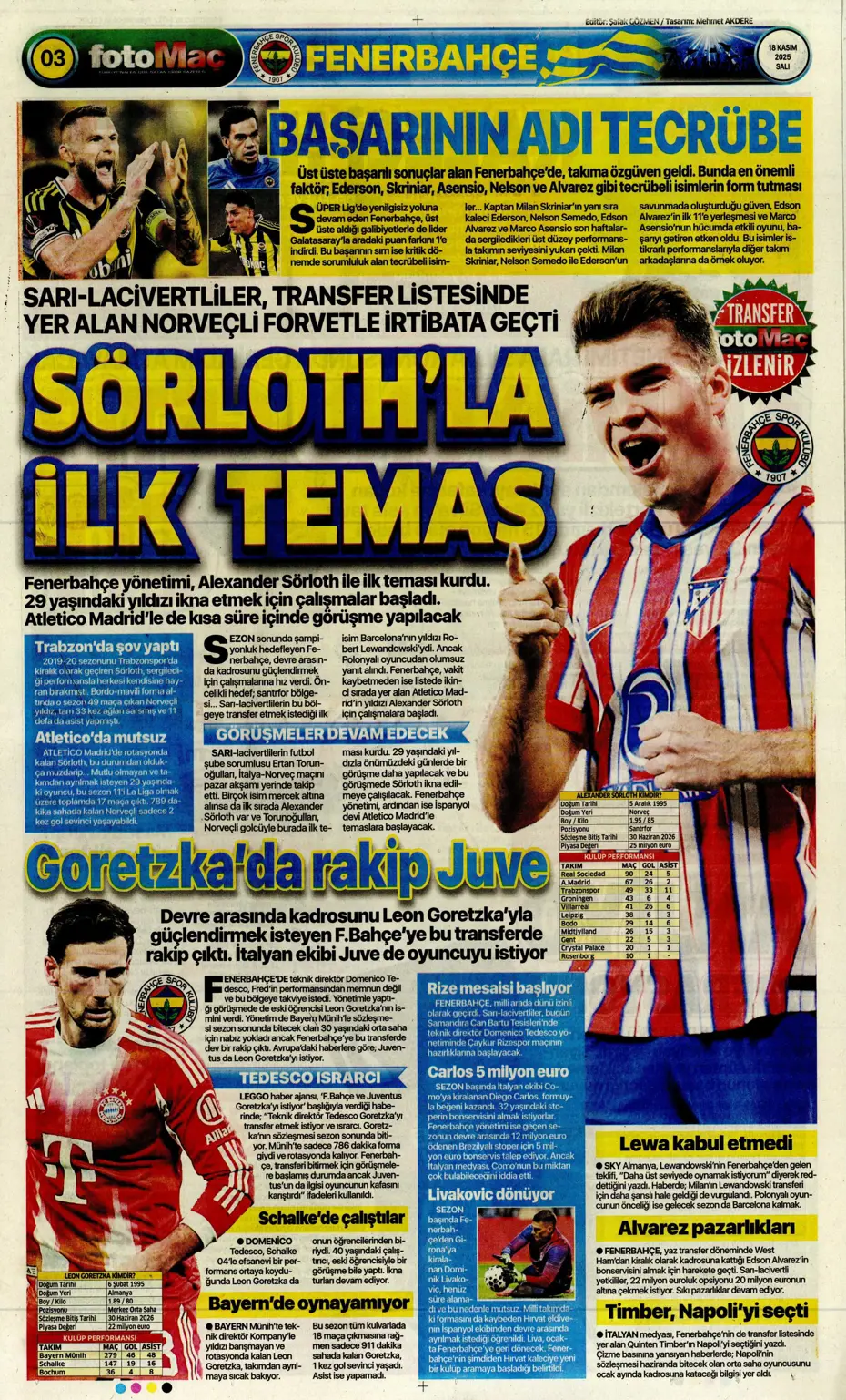 "Fenerbahçe'ye Diego Carlos piyangosu vurdu" | Sporun manşetleri - 25