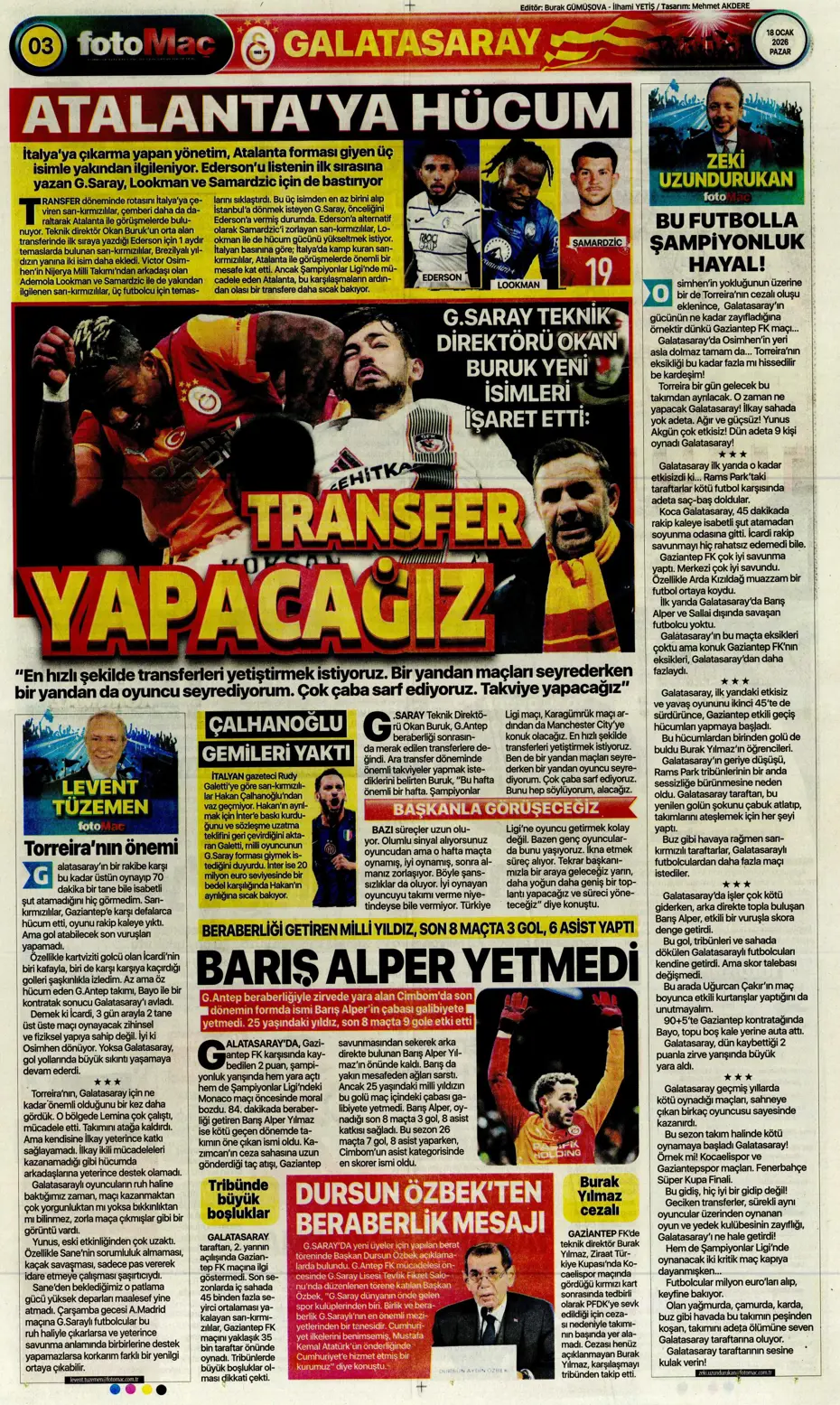 "Galatasaray'dan Gaziantep maçı sonrası transfer: Gemileri yaktı" | Sporun manşetleri - 5