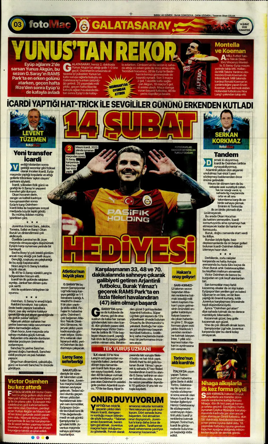 "Tedesco'dan Kerem Aktürkoğlu ve Musaba için flaş karar" | Sporun manşetleri - 11 "Tedesco'dan Kerem Aktürkoğlu ve Musaba için flaş karar" | Sporun manşetleri - 11