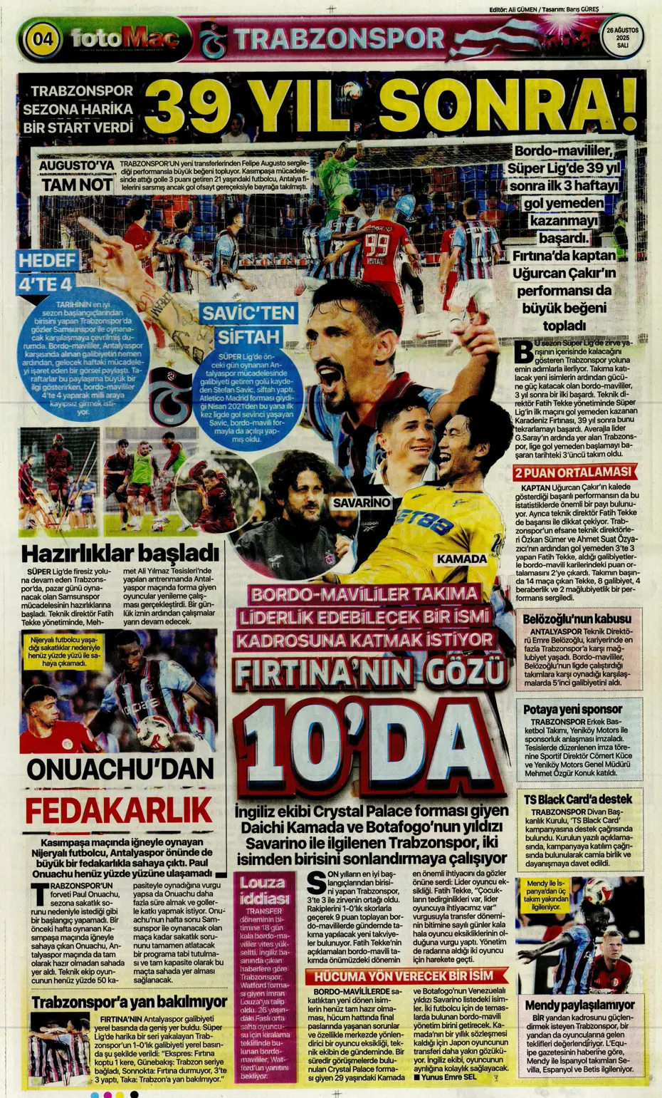 "Fenerbahçe, Zinchenko'yu bitiriyor" | Sporun manşetleri - 25