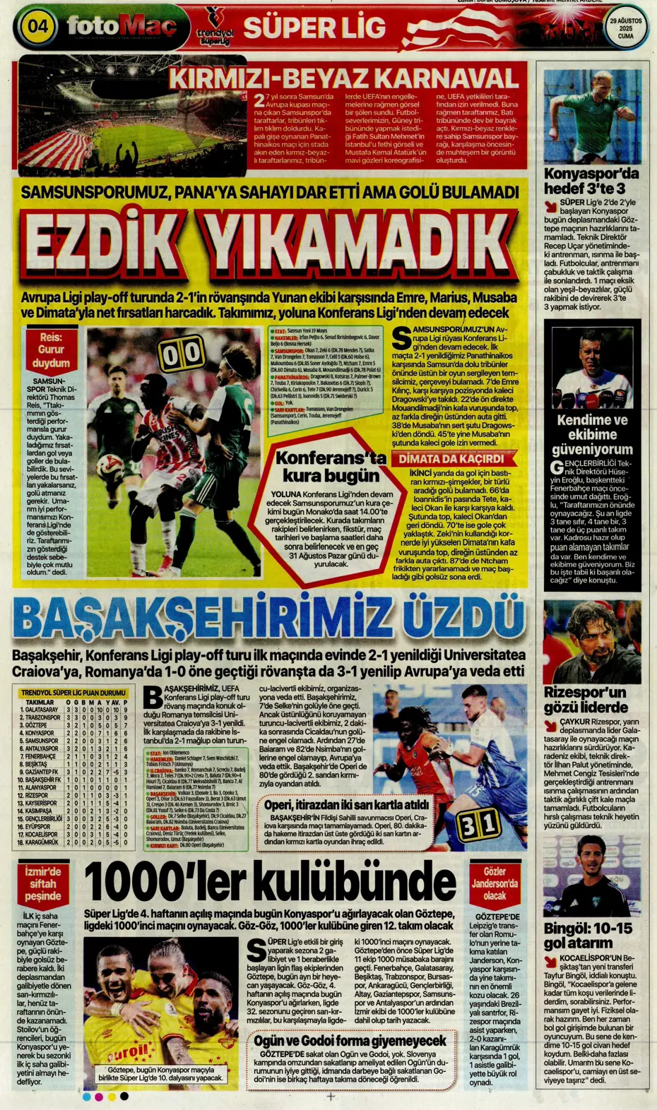 "Avrupa da gitti Solskjaer de" | Sporun manşetleri - 24