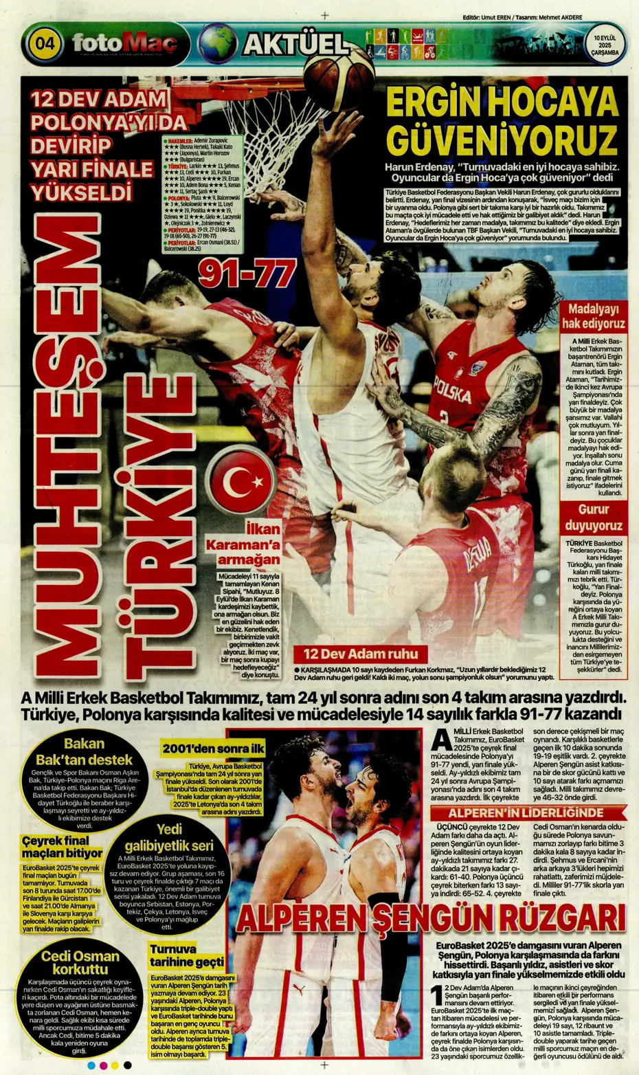 "Mühendislik harikası Domenico Tedesco" | Sporun manşetleri - 16