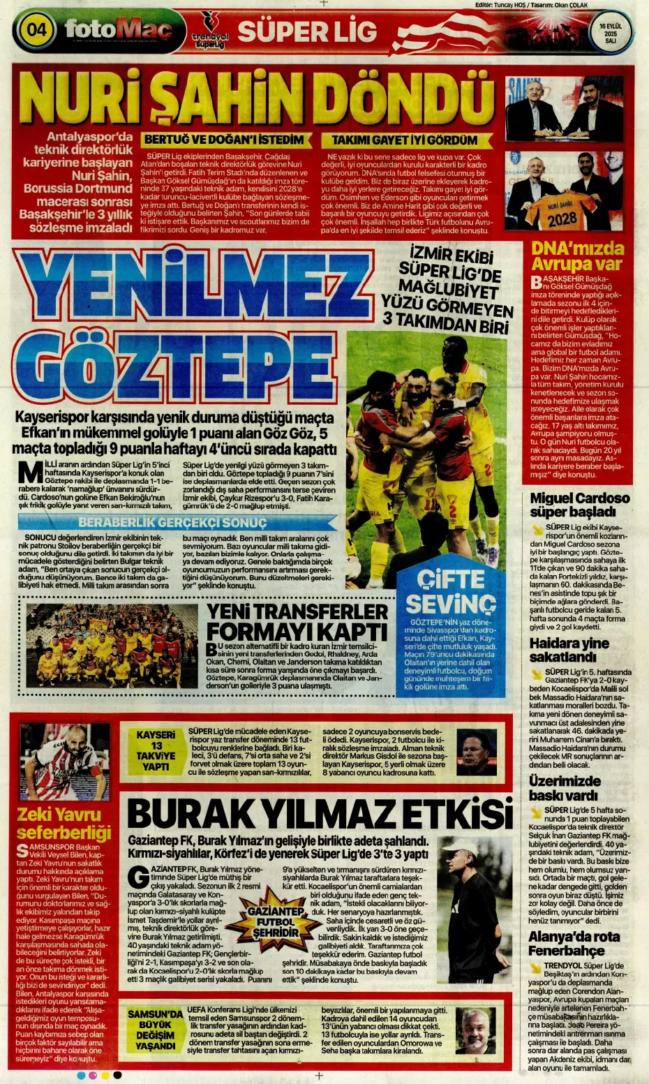 "Fenerbahçe'den David Alaba bombası" | Sporun manşetleri - 15