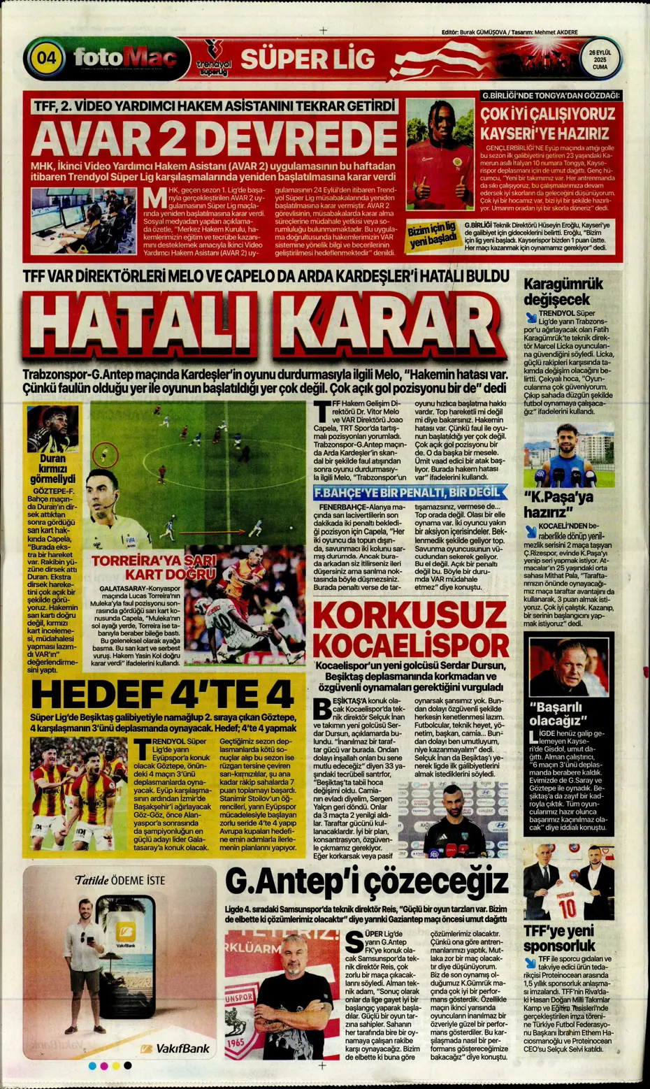 "Volkan Demirel'den Fenerbahçe'ye cevap" | Sporun manşetleri - 23