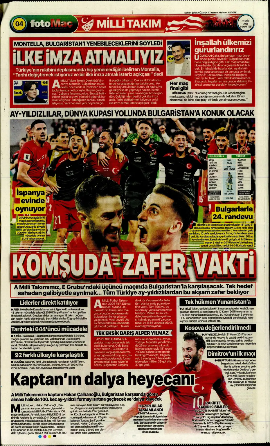 "Sergen Yalçın'ın yeni hedefi Çağlar Söyüncü" | Sporun manşetleri - 30