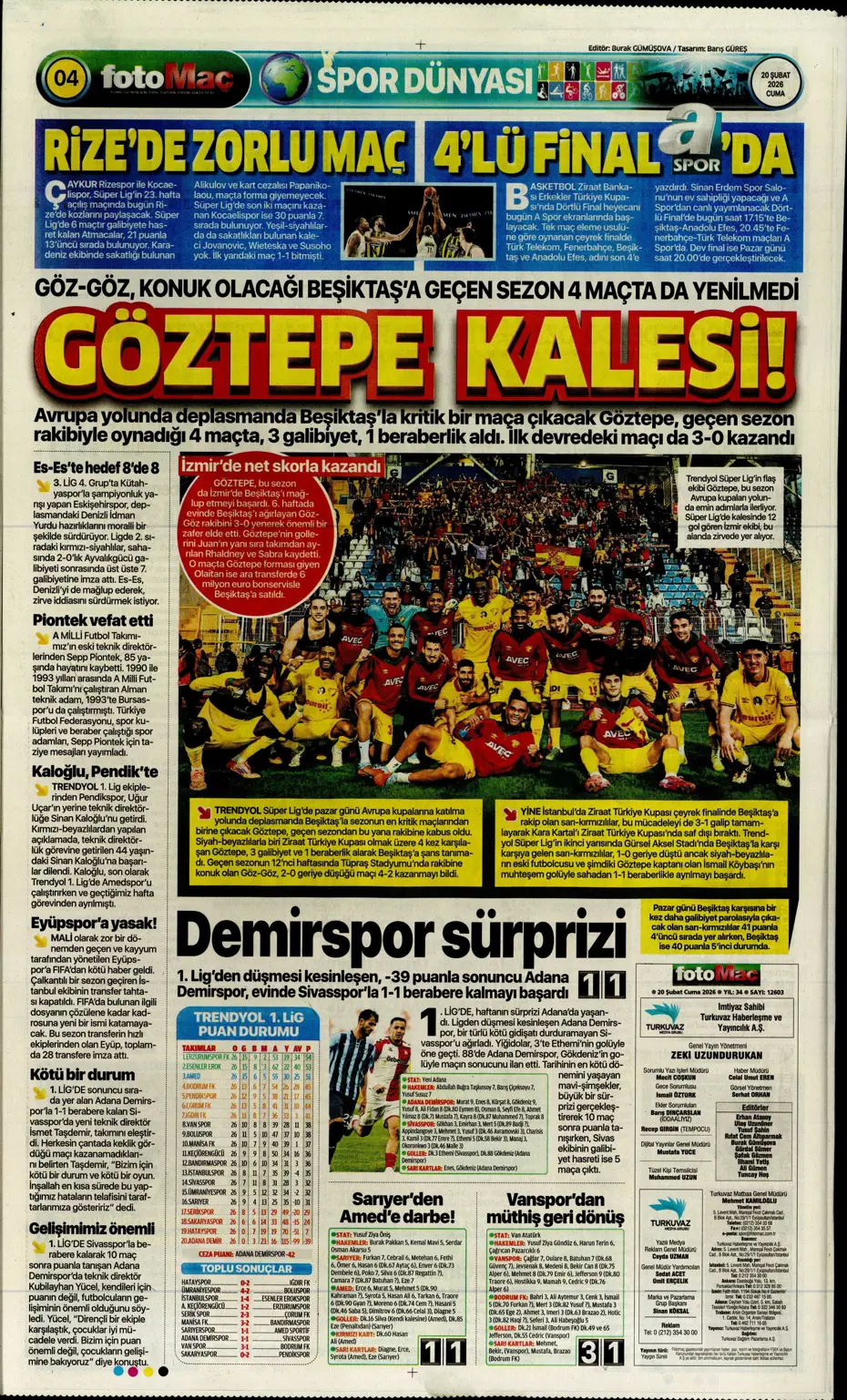 "Vitor Pereira Fenerbahçe'yi mat etti" | Sporun manşetleri - 2