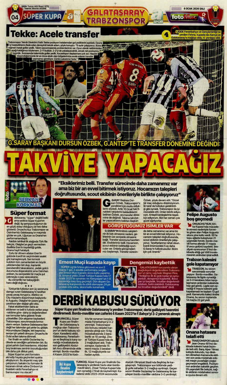 "Lookman Afrika Kupası'ndan direkt İstanbul'a" | Sporun manşetleri - 7 "Lookman Afrika Kupası'ndan direkt İstanbul'a" | Sporun manşetleri - 7