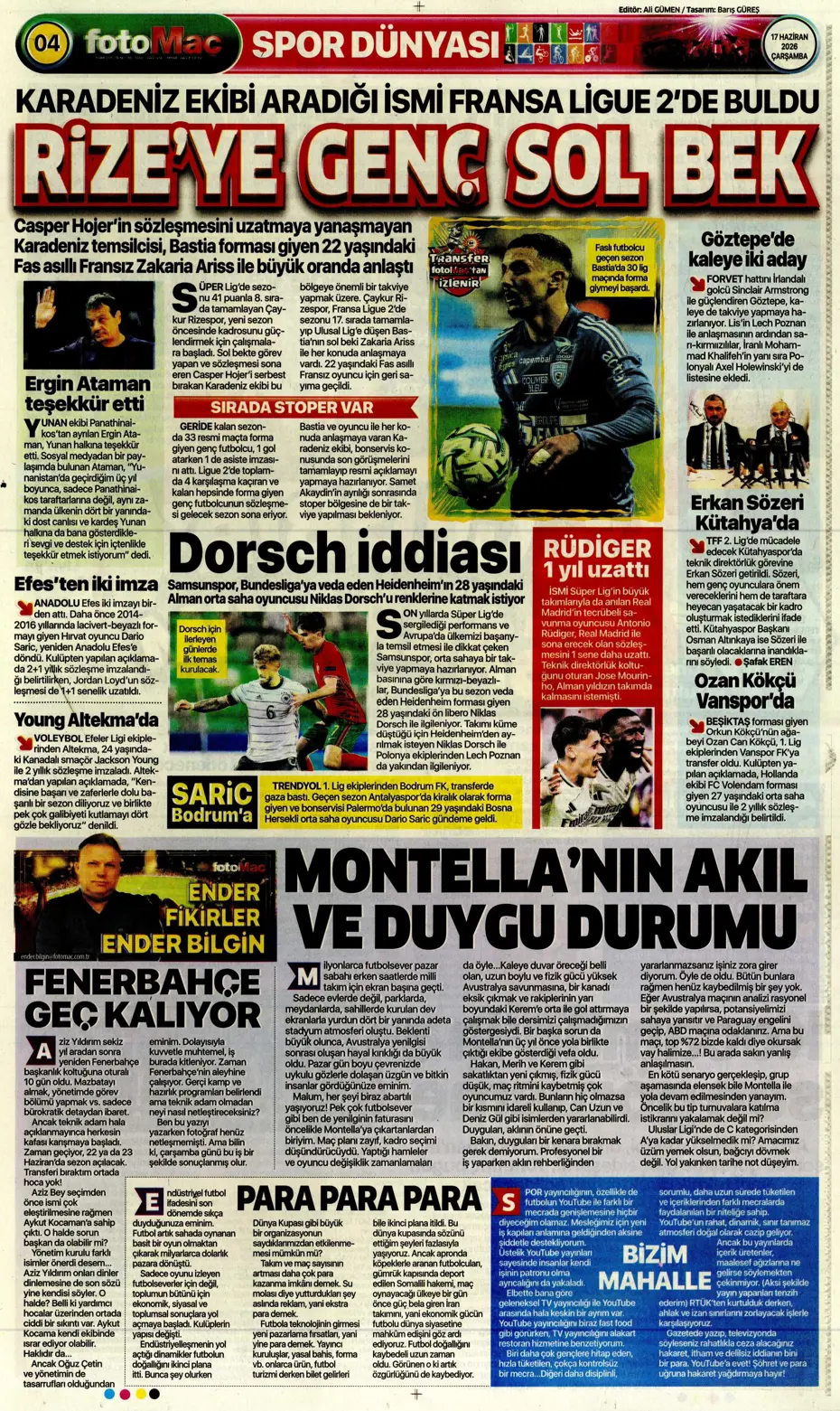 Fenerbahçe'de Oosterwolde dışında 3 ayrılık daha | Sporun manşetleri - 3