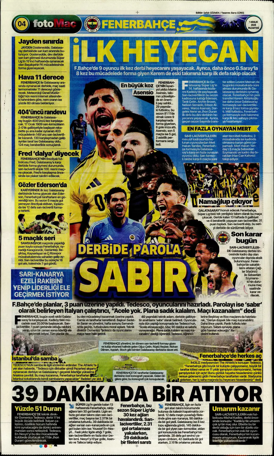 "Kadıköy'de 30 milyarlık dev buluşma" | Sporun manşetleri - 26