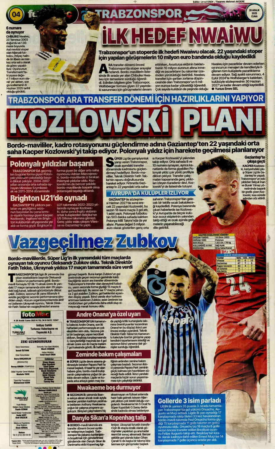 "Kerem Aktürkoğlu'na beklenmedik talip çıktı" | Sporun manşetleri - 8