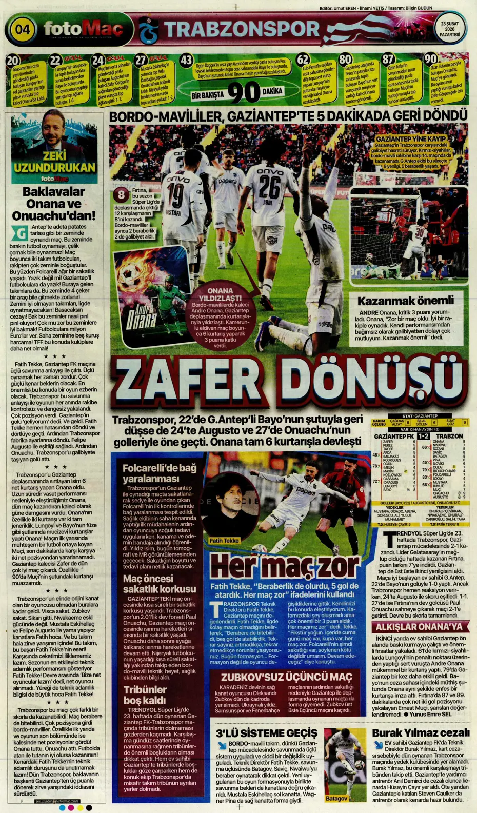 "Fenerbahçe'ye Galatasaray dopingi: Whatsapp grubunda bayram havası" | Sporun manşetleri - 2 "Fenerbahçe'ye Galatasaray dopingi: Whatsapp grubunda bayram havası" | Sporun manşetleri - 2