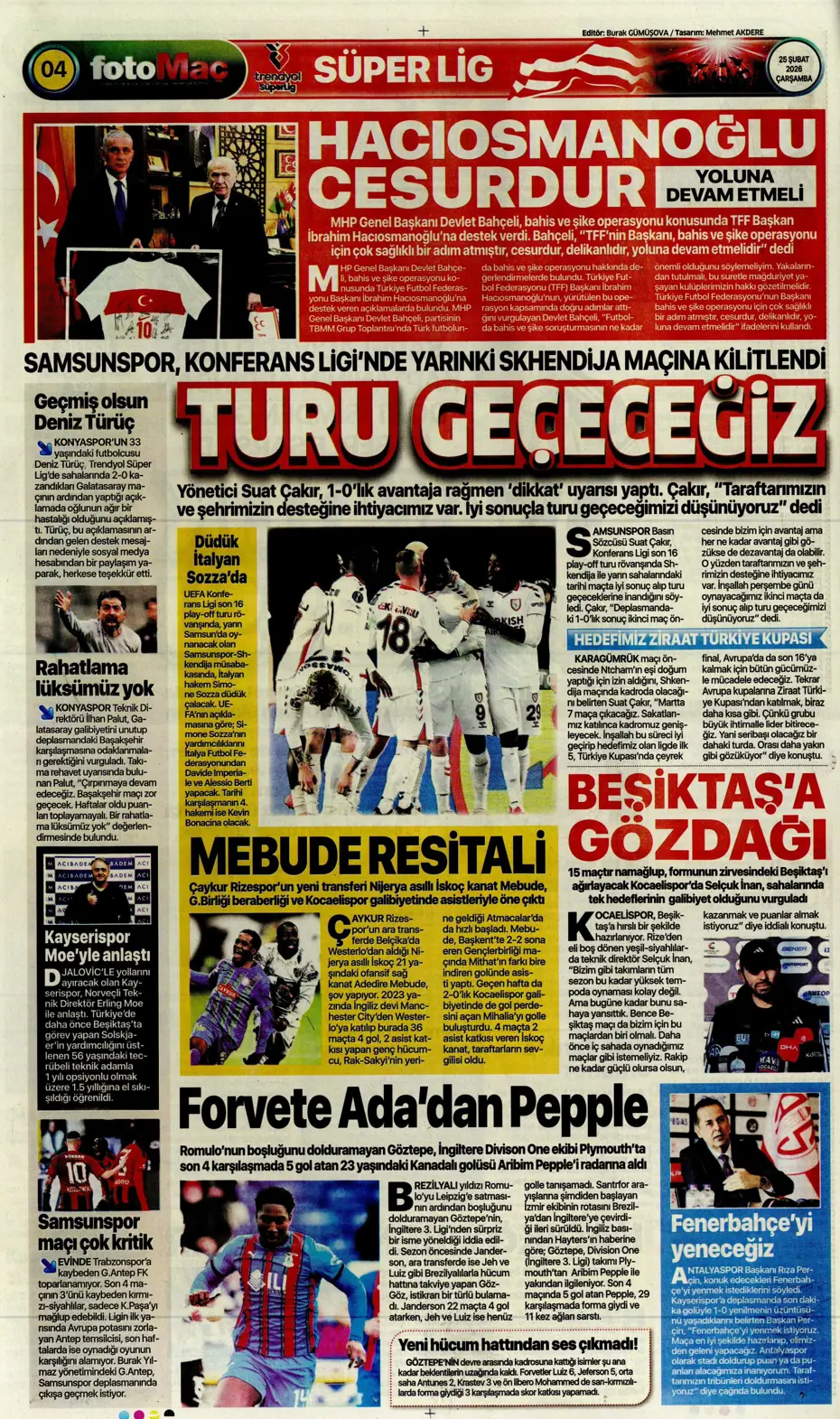 "Fenerbahçe'de Vedat Muriqi sürprizi yaşanıyor" | Sporun manşetleri - 13