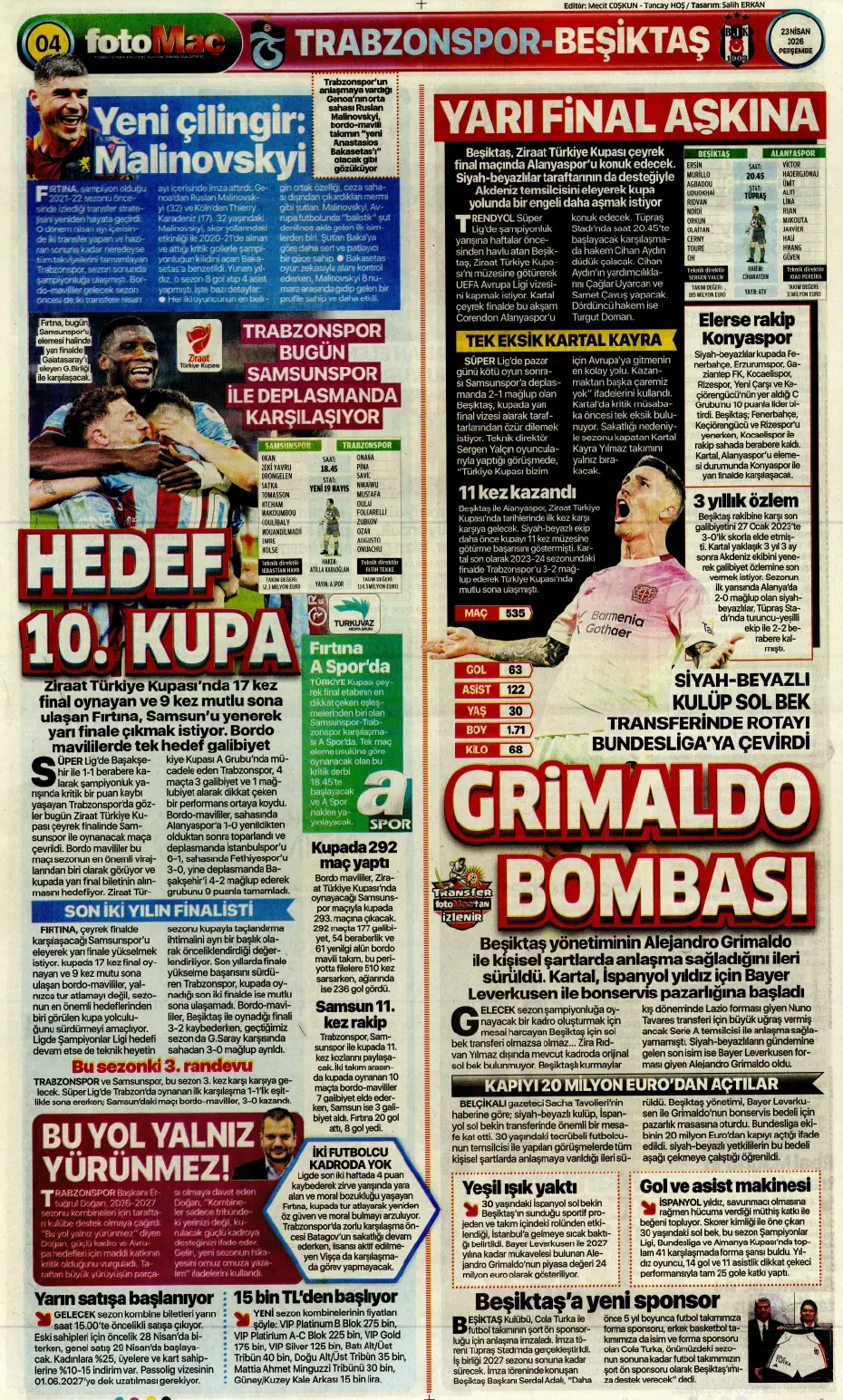 "Koopmeiners Galatasaray'a doğru" | Sporun manşetleri - 4
