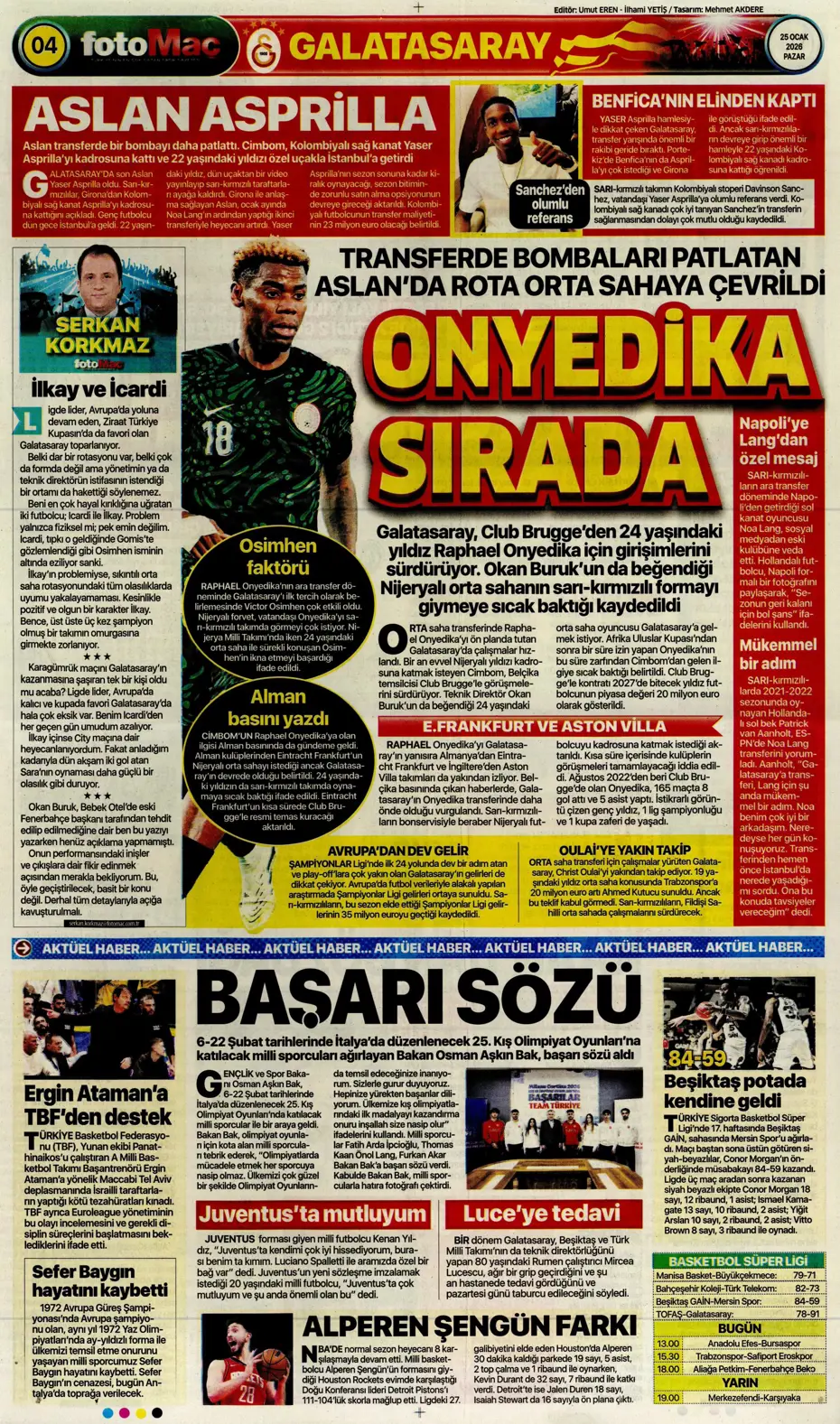 "Asprilla sonrası Galatasaray'ın 3. transferi de belli oldu" | Sporun manşetleri - 10