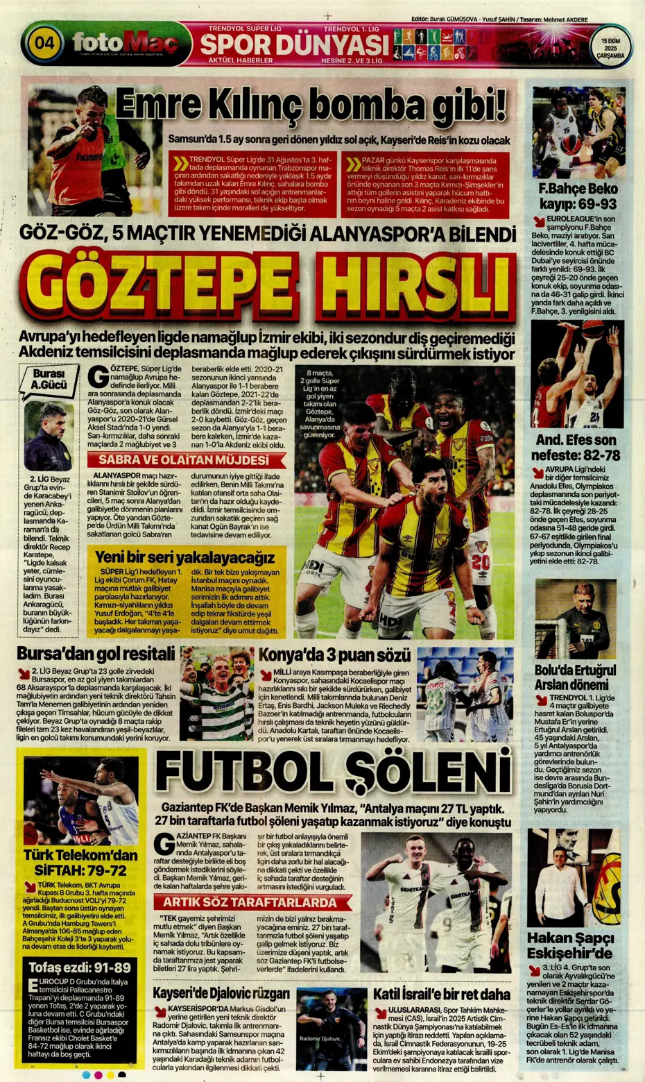"Gürcistan'a dünyayı dar ettik" | Sporun manşetleri - 24