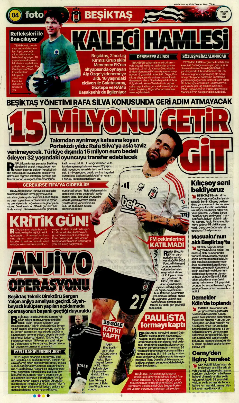 "Fenerbahçe'ye Diego Carlos piyangosu vurdu" | Sporun manşetleri - 24