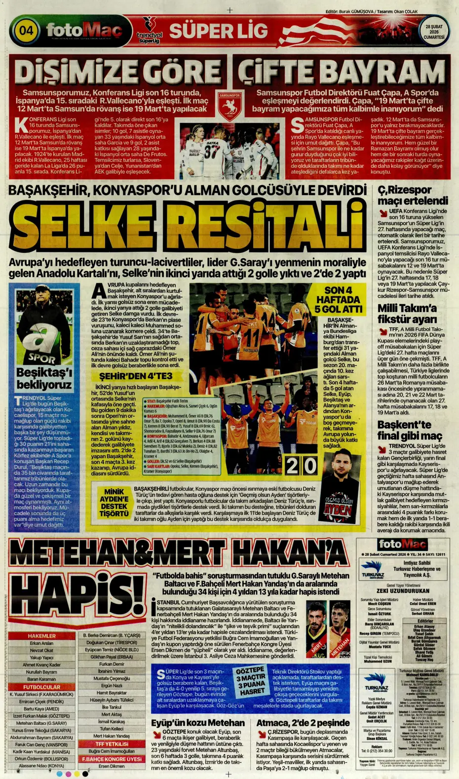 "İsmail Yüksek'e İngiliz takibi" | Sporun manşetleri - 9