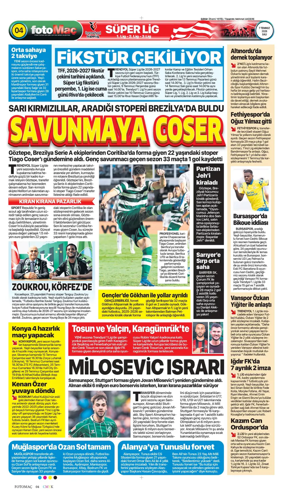 "Ve Greenwood, Fenerbahçe'de" | Sporun manşetleri - 7