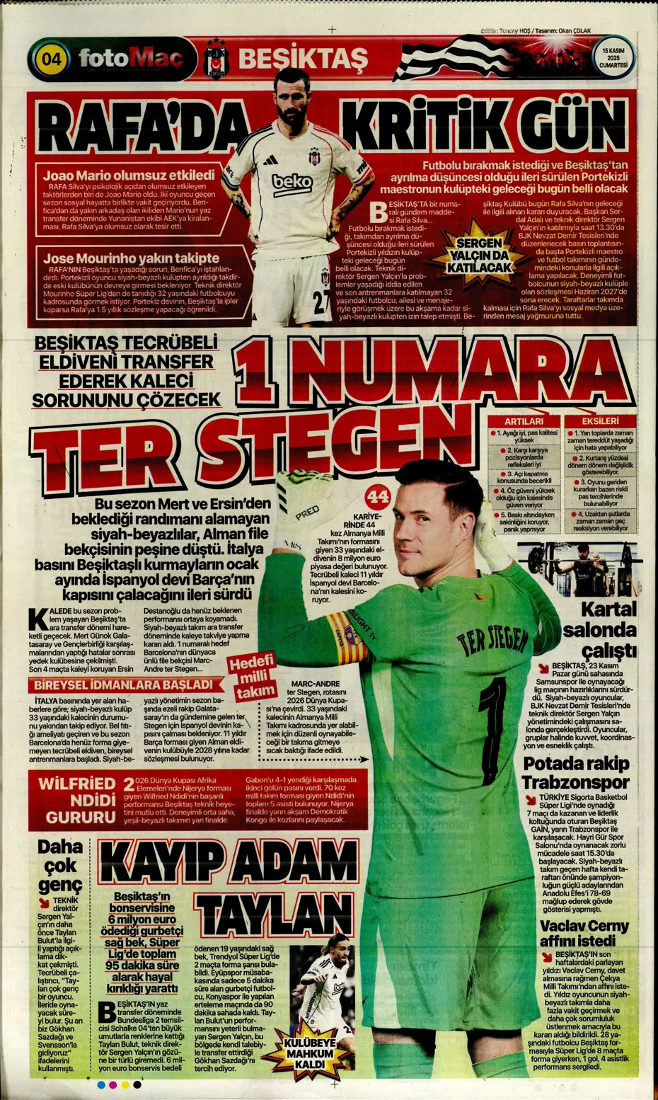 "İşte Fener'in Lewandowski için planı" | Sporun manşetleri - 29