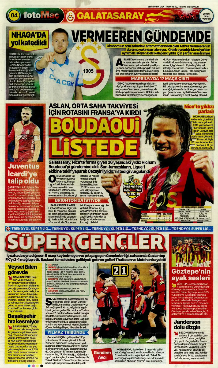 "Lookman peşinata kurban gitti" | Sporun manşetleri - 10