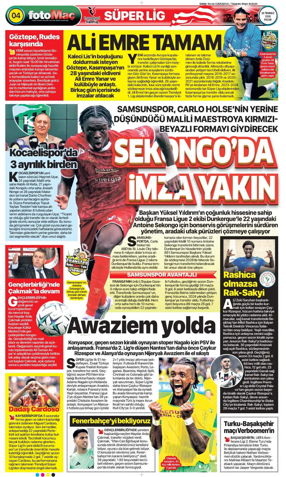"Darwin Nunez geliyor" | Sporun manşetleri - 11